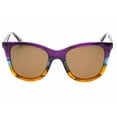 thumbnail image 2 of Polaroid Sunglasses Women's PLD 4096/S/X Cat Eye Sunglasses, Violet/Polarized Bronze, 52mm,20mm, 2 of 2