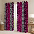 thumbnail image 2 of Homewish Fashion Cheetah Print Blackout Curtains Set of 2 (52x84 Each), Wildlife Leopard Lover Window Curtains, Modern Art Pink Polkadots Curtains and Drapes, Blackout Curtains Bedroom Decor, 2 of 5