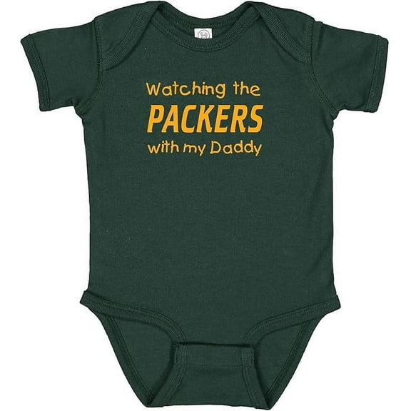 Watching the Packers with My Daddy Baby Bodysuit (6 Months)