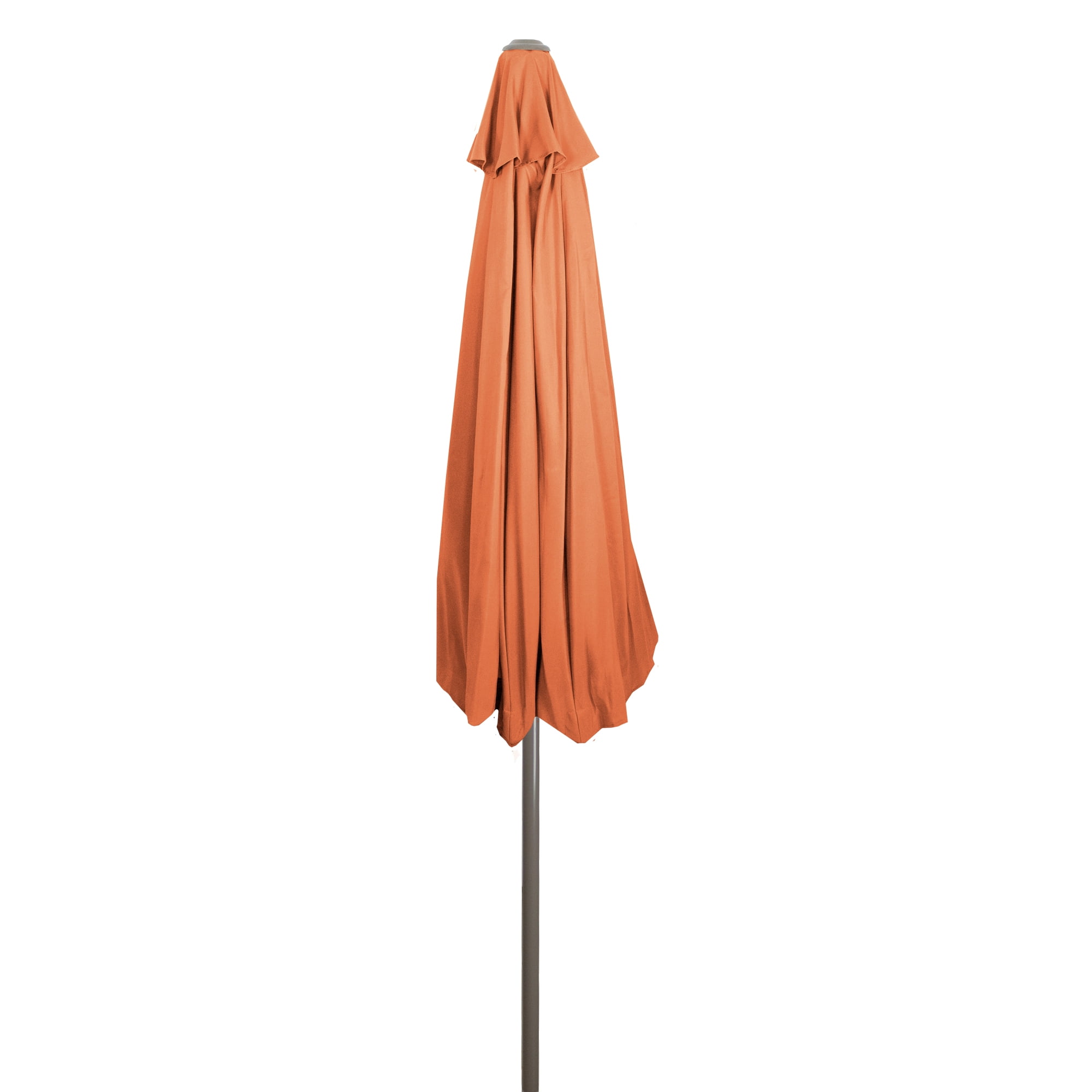 Northlight 9ft Outdoor Patio Umbrella with Hand Crank and Tilt - Terracotta Orange