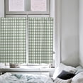 thumbnail image 4 of Sage Green Kitchen Curtain 2 Panels Curtains 54 Inch Length, Country French Rustic Buffalo Plaid Check Curtains Rod Pocket Curtains Window Drapes Treatment Window Cafe Curtains 42x54, 4 of 5