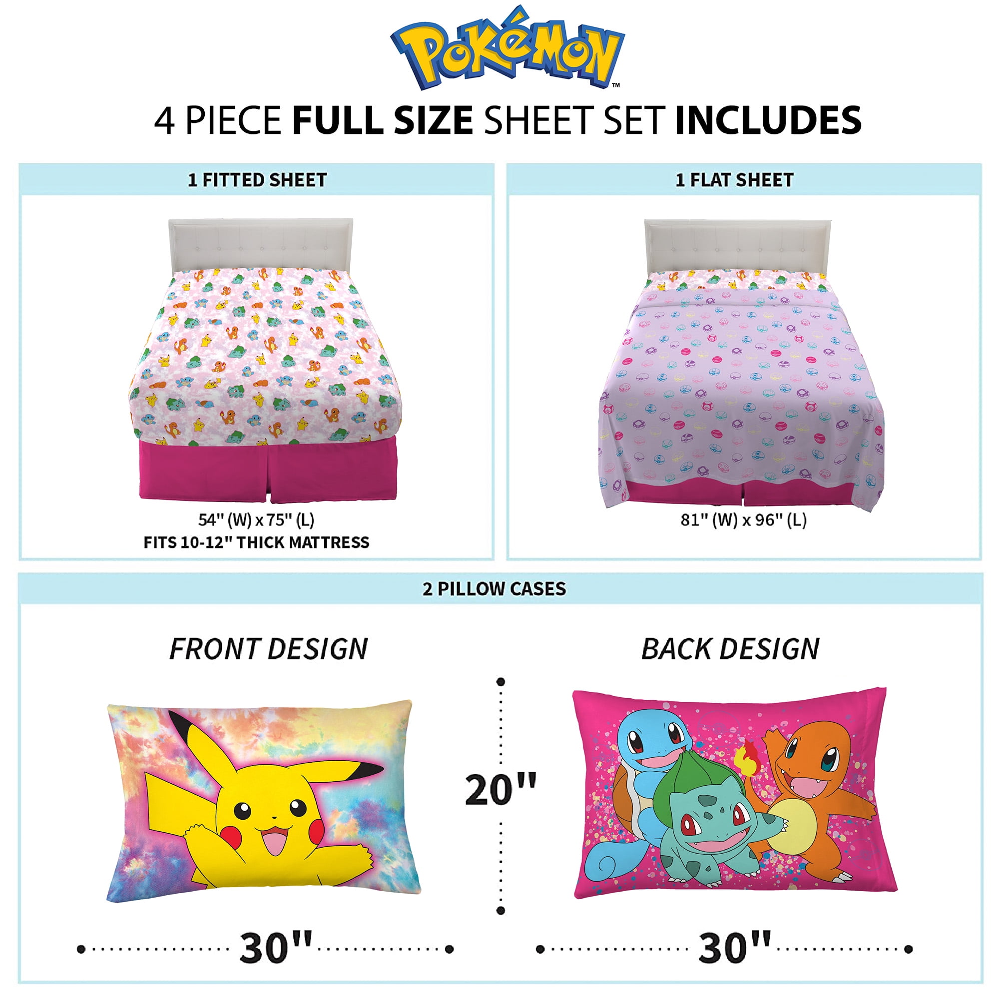 Pokemon Groove Kids' Sheet Set : Target