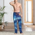 thumbnail image 2 of Gaeub Beautiful Ocean Dolphin Print Mens Pajama Pants,Lounge Pants With Pockets And Drawstring-Small, 2 of 6