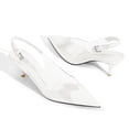 thumbnail image 3 of RONILURN Women's Kitten Heel Pumps Transparent Slingback Closed Pointed Toe Low Heel Dress Shoes Backless Comfortable Clear PVC, 3 of 8
