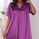 thumbnail image 4 of Camisones cortos para mujer, lencería, ropa de dormir, pijamas holgados de color liso, vestidos de mujer, 4 of 4