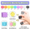thumbnail image 2 of Bloques Magnéticos Apluses para Niños Pequeños con Bolsa de Almacenamiento, 64 piezas, 2 of 7