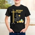 thumbnail image 2 of shoper Car Tees, Boys Shirts Size 8 Vehicle Print Crew Neck Short Sleeve Soft Summer Tops Back to School T-Shirts Toddler To Big Kid Black 140, 2 of 5