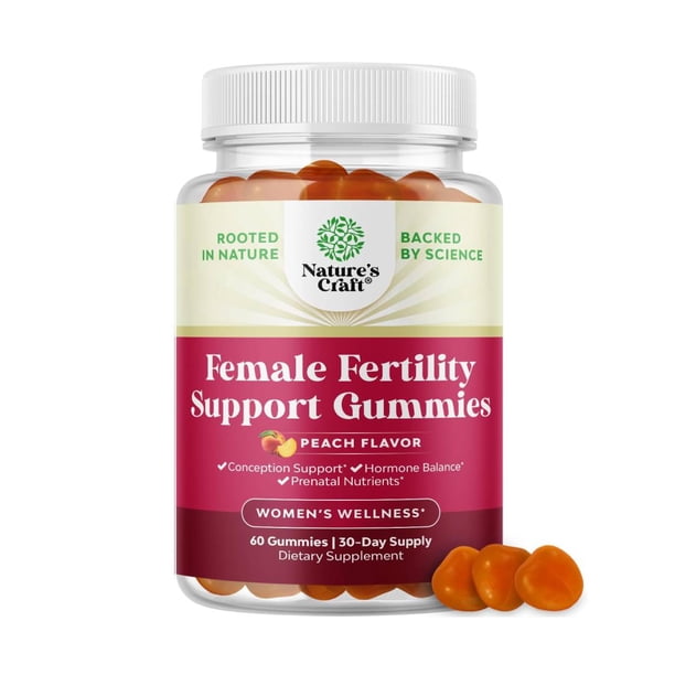 Natures Craft Suplemento Femenino en 60 Gomitas 60 Gomitas Sabor Durazno con Inositol y CoQ10