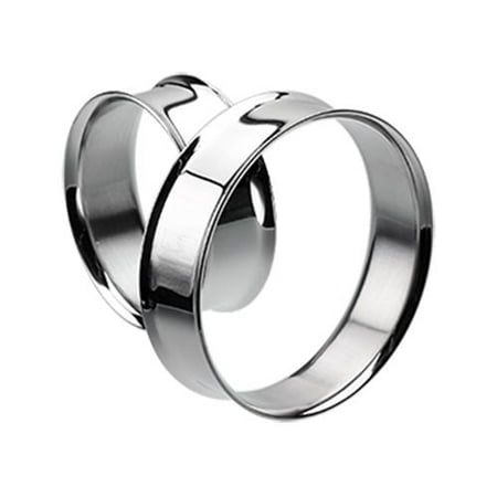 

Supersize Basic Steel Double Flared Ear Gauge Tunnel Plug