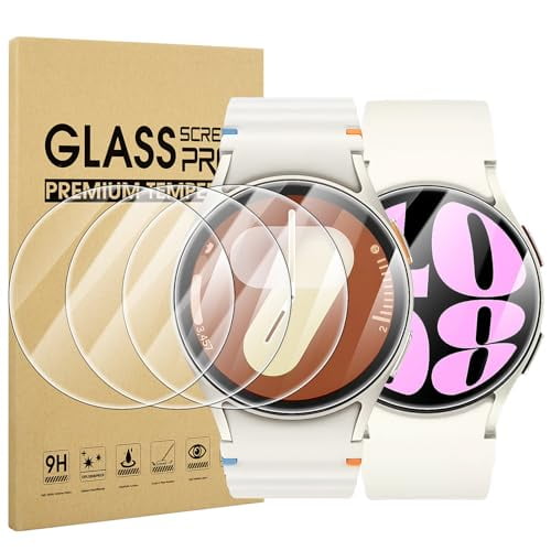 4-Pack Screen Protector for Samsung Galaxy Watch 7/6/5/4 40mm,Tempered Glass Protectors Perfectly Fit for Galaxy 40 mm Smartwatches
