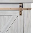 thumbnail image 5 of Furniture of America Nimmer Sliding Door with 6-Shelf Wood Antique White TV Stand, 5 of 7