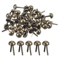 thumbnail image 1 of Uxcell 200Pcs Puntas de bolsa, 8mm Clavos redondos para bolso, Puntas de clavos para fondo de bolso para manualidades de cuero, 1 of 7