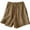 Khaki, variant on WRKEKC Womens Summer Shorts, Casual Shorts for Women, Women Casual Shorts Drawstring Comfy Elastic Waist Shorts Summer Pull On Short with Pockets