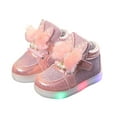 thumbnail image 3 of Sopiago Kids Sneakers Shoes Sport Toddler Cartoon Girls Kids Sneakers LED Baby Luminous Rabbit Baby Shoes Pink,2.5-3 Years, 3 of 7
