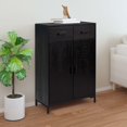 thumbnail image 1 of vidaXL Shoe Rack Black 75x40x110 cm Solid Pinewood, 1 of 5