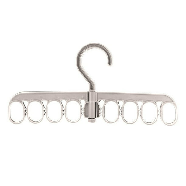 Bewildely Percha para ropa, calcetines giratorios, camisas, pantalones, gancho de secado, portátil, bolsillo de viaje, hogar, Hotel, baño, Almacenamiento y organización del hogar