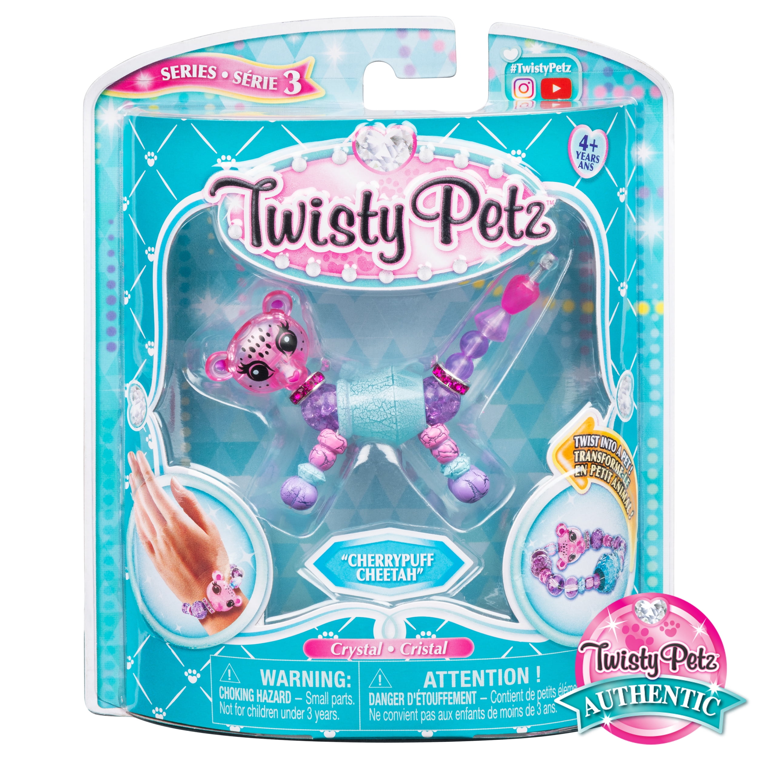 Twisty Petz Charmy Cheetah Twist From Pet To Bracelet Hot Easter Basket Toy Gift