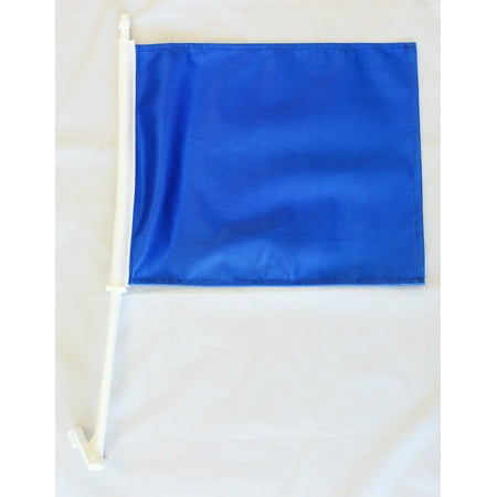 Royal Blue Car Flag - Blue Solid Color Car Flag (Royal Blue)