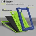 thumbnail image 6 of Fancing for Callsky-Tab Cpad 10 Tablet Case,Shockproof Kids Rugged with Kickstand Shoulder Strap Heavy Duty Hybrid Cover for Callsky-Tab Ctab 10 Tablet/for Callsky-Tab Cpad 10 10.1 inch(Navy/Green), 6 of 9