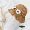 thumbnail image 2 of Kids Sun Hat Wide Brim Beach Hat Beach Hats for Backpacking, Outdoor, Party, Summer, Birthday Gifts Brown, 2 of 7