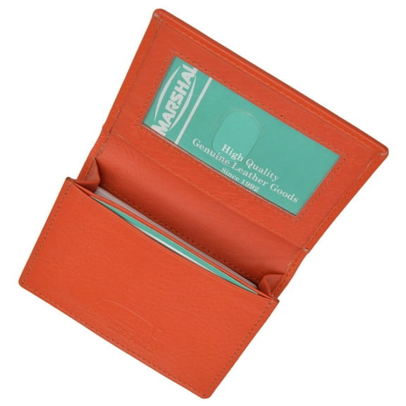 PCF1970 Premium Genuine Leather Expandable Credit Card Id Business Card Holder Wallet