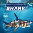 thumbnail image 2 of Honchoes Mechanical Shark Building Set with Light Compatible with Lego Animal Model Home Decor Gift 631Pcs, 2 of 6