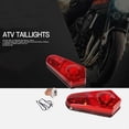thumbnail image 2 of Speravity 1 par de luces traseras IP67 izquierda derecha trasera del vehículo lámpara de freno exterior conducción luz trasera reemplazo de Accesorios para motos Negro, 2 of 6