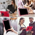 thumbnail image 5 of Clearance Items Heavy Duty iPad 9th/8th/7th Generation Case, Rugged Protective Cover for iPad 10.2" (2021/2020/2019), Shockproof Stand Case with Pen Holder, Full-Body Drop Protection, Red, 5 of 7