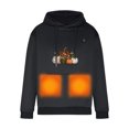 thumbnail image 6 of ZRGHAOYLQ Plus Size Electric Heated Sweatshirt Hoodie for Men and Woman Upgraded Heated Outdoor Oversized Sweatshirts Winter Warm Up Hoodies 5 Heating Zones Leopard Pumpkin Print Hoodies with Pockets, 6 of 9