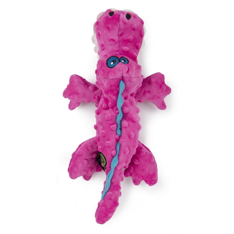 Go Dog Gators with Chew Guard Technology Durable Plush Squeaker Dog Toy Pink Go Dog Gators with Chew Guard Technology Durable Plush Squeaker Dog Toy Pink