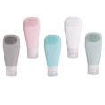 thumbnail image 4 of 5pcs Refillable Travel Toiletry Bottles for Shampoo, Shower Gel & Lotion – Leakproof, Compact & Portable Design for Easy Travel, 4 of 5