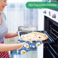 thumbnail image 2 of Yayeee Pot Holders Kitchen Heat Resistant with Pockets 7"x9.8" Cotton Oven Cooking Hot Pads, Cute Fried Eggs, 2 of 7