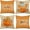 Orange Pumpkin, variant on Fall Pillow Covers 18 x 18 Inch Set of 4, Hello Pumpkin Give Thanks Throw Pillow Covers Orange White Buffalo Plaid Autumn Thanksgiving Decorations Outdoor Farmhouse Cushion Case for Couch