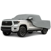 CarCovers Weatherproof Truck Cover & Warranty Compatible with Toyota 2007-2019 Tundra Double Cab, 8' & Shell- Outdoor Cover Theft Cable Lock Truck Accessories Better Than Waterproof