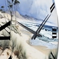 thumbnail image 3 of Designart "Dune Dreams Beach Photo I" Nautical & Beach Oversized Wall Clock, 3 of 6