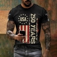 thumbnail image 2 of XDZJLR 250Th Anniversary Shirt For Men Short Sleeve Crew Neck Independence Day Graphic T-Shirts American Flag T-Shirt 4Th Of July Shirts 250 Years Birthday Patriotic Tees Tops Tshirts S-5Xl, 2 of 6