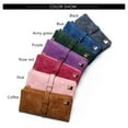 thumbnail image 4 of Women PU Retro Long Purse Bi Fold Wallets Zipper Wallet Ladies Bag, 4 of 7
