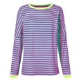 thumbnail image 4 of HLKJKLS Long Sleeve Shirts For Women Round Neck Long Sleeve Loose T Shirt Soft Polyester Autumn Winter Commute Purple S-3Xl, 4 of 4