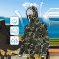 thumbnail image 7 of Hoodies for Women Camouflage Sun Protection Clothing with Mask Long Sleeve Ice Silk Sun Protection Top 3XL, 7 of 7