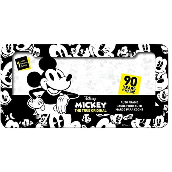 Disney Mickey Mouse Emoji License Plate Frame (ABS)