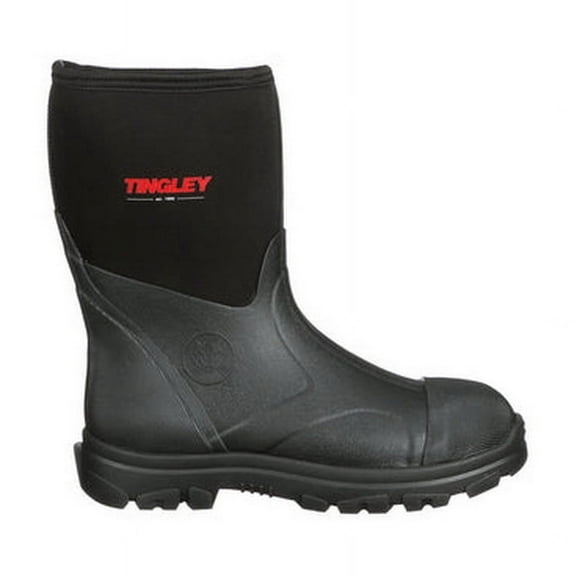 Tingley Rubber Boot,Men's,8,Mid-Calf,Black,PR 87121