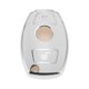 thumbnail image 1 of Funda de llave de coche de TPU de silicona blanca con borde plateado de Unique Bargains para Mercedes-Benz Clase A/B/C/E/G/M/R/S/V/W CL/CLA/CLK/CLS - Funda de control remoto de 2 botones, 1 of 6