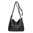 thumbnail image 1 of Gran capacidad de la bolsa de bandolera negra, 1 of 6