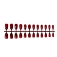 thumbnail image 3 of 24 Piezas de Uñas Postizas DIY Qarigey Vino Rojo, 3 of 5
