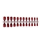thumbnail image 1 of 24 piezas de uñas postizas Minnieouse para mujer bricolaje herramientas de decoración de manicura falsa Vino rojo CE011429-02, 1 of 5