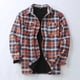 thumbnail image 2 of Men's Winter Coat Short Thick Fleece Lining Parka Transition Jacket A5 Orange XL, 2 of 5