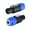 2pcs Blue, variant on Speakon to 1/4 Connector Speak-On Male to 1/4" TS Female Jack Adapter End, NL4FC to 1/4 Inch Converter Jack with Twist Lock for Pro PA DJ Loudspeaker Amplifier Mixer (1-Pack, 1pc Blue+1pc Red)