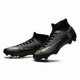 thumbnail image 2 of Men's High Tops Lace Up Soccer Cleats, Lightweight Professional Athletic Football Cleats Mens Athletic Shoes for Training Soccer, 2 of 7