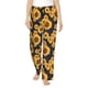 thumbnail image 1 of Balery Navy Blue Plaid Sunflower Pantalones de pijama para mujer, pijamas ultraligeros, pantalones de estar por casa-Large, 1 of 6
