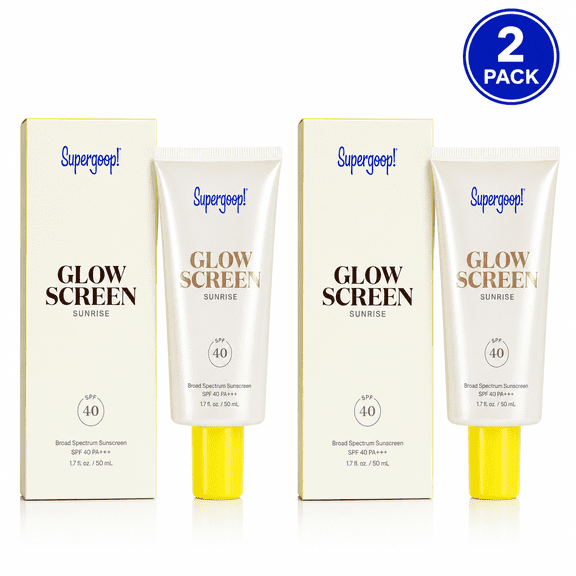 Supergoop! Glowscreen SPF 40 Sunscreen 1.7 Oz, Sunrise (2 Pack)